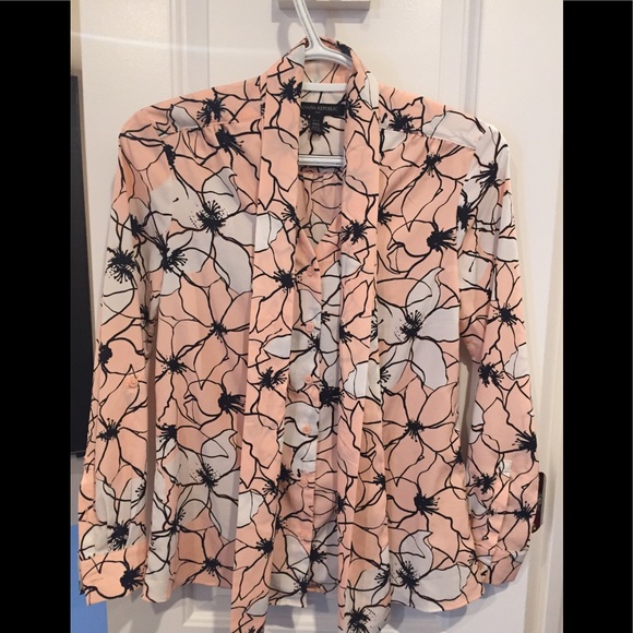 Banana republic floral blouse size xxs - Picture 4 of 7